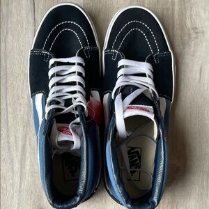 Vans Men's High-Top Sneakers - Black and Blue